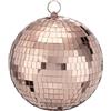 sourcing map Palla da discoteca a specchio, 20,3 cm, da appendere, con anello da appendere, per feste, balli, matrimoni, palcoscenico, festival, club di Natale, decorazione per la casa, oro rosa