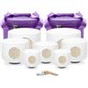 Hye-eun Set di campane tibetane in cristallo 432HZ perfetto Pitch 7 - 12 pollici lumen della vita al quarzo Singing Crystal Bowls Set di 7 campane tibetane per guarigione del suono, rilassamento dello