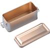 Generic Barattoli per biscotti in metallo, scatola rettangolare in latta con coperchio ermetico, contenitore vintage per caramelle, caffè, tè e biscotti, scatola decorativa antipolvere per cucina, casa e