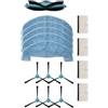 FABULETTA Set di ricambio per Cecotec per CONGA 2499 Ultra Home Advanced, spazzola principale, spazzole laterali, filtro, salviette, accessori per aspirapolvere robot pulizia