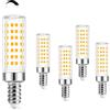 ZYGODLUK Regolabile E14 Lampadine Led 8W Luce Bianca Calda 2700K 80W Alogena 5 Pezzi