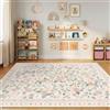 INOVADAY Tappeto Lavabile 150x210 cm Beige Chiaro Tappeto da Soggiorno