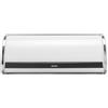 Brabantia Roll Top Portapane a Serranda, Grande Contenitore da Banco per Pane, Bagel, Panini, Design Intelligente e Salvaspazio per la Cucina con Piano Piatto, Metallo Resistente, White