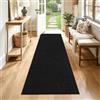 SHACOS Tappeto Corridoio Antiscivolo 60x180 cm, Tappeti Passatoia Nero | Lungo Tappeto Cucina Lavabile, Moderno Passatoia Corridoio Tappeti Runner per Ingresso Lavanderi