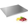 TJ POP Tagliere in acciaio inox, 40 × 30 cm, Tagliere da Cucina, Tagliere in Acciaio Inox con Bordo di Arresto, Cucina, Pane, Verdure e Frutta