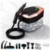 Kryvella Pulitore a vapore ad alta pressione 2500W, vapore potente 4Bar, riscaldamento rapido in 15s, 12 accessori + raggio d'azione di 3,5m, serbatoio dell'acqua da 1,8L, manico isolato dal calore