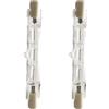 WOLTHID Lampadina alogena dimmerabile AC220V-240V R7S 60W 100W 150W 200W 2700K Lampadine proiettore bianca calda J78 Lampadina di sicurezza lineare 100W 2 pezzi