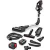 Bosch Aspirapolvere a batteria Unlimited 7 BSS715XFRSH, senza fili, tubo curvo, basso livello di rumorosità, 2 batterie, caricatore rapido, prodotto in Germania, nero