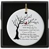 XETHI Regali di Commemorazione in Ceramica Rotonda | Regalo di Condoglianze per la Perdita di una Persona Cara | Ornamento Sospeso Decorativo per Ricordo Memoria