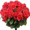 EcoLivzen Gerani di seta per interni ed esterni, 3 fasci da 14 fiori artificiali per una splendida decorazione (rosso)