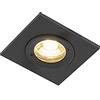 Qazqa xena - Faretto da incasso Moderno - 1 luce - L 80 mm - Nero - Moderno - Illuminazione esterna