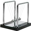 Abaobao Pendolo di Newton - base in legno con specchio pendolo bilanciere di Newton presepe Cradle (regalo, Noel, Geek, Deco) ,S