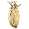 Generico Set da 50 pezzi di piume di gallo dorate e argentate, piume di coda, piume di pollo, accessori for abbigliamento artigianale, piume di gallo decorative, 25-40 cm(Gold,25-30cm(10-12inch))