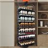 CUXAHO Scarpiera Rotante nell'armadio Girevole 360°,organizzare Le Scarpe Porta Scarpe for Ripostiglio Armadio Salvaspazio,Regolabile in Altezza(Black,53CM/21IN_14-Tier)