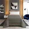 Zucchissime Trapunta Letto Singolo 170x265 | calda e leggera, double face, design elegante | Coperta Matrimoniale Invernale in microfibra | comfort avvolgente e qualità sartoriale 350 g/m²