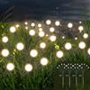 LWMTT Luci Solari Esterno Giardino,4PCS Lampade Solari a LED da Esterno con 6 LEDs, Luci Giardino Energia Solare,IP65 Impermeabili, Luci Solari da Giardino per Paesaggio Strade aiuola,Decorazione natalizia