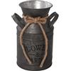 FOLODA Country Styles Vaso in Metallo Rustics Latte Decorativo Lattina Per Case E Giardino Decorazione Francese Country Vaso Casali Decori