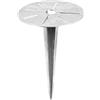 LED Universum - Picchetto universale in acciaio inox, altezza 35 cm, diametro 18,5 cm, per luci di vialetto (1 pezzo)