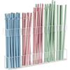 Foonary Porta cannuccia, porta cannuccia, riutilizzabile acrilico trasparente, piccolo accessorio da cucina, contenitore per porta dell'armadio e bancone
