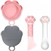 VGECEE 2 Set Cucchiaio Apriscatole per Animali Domestici 2 in 1