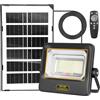 TOPBOS Luce Solare LED Esterno 50W,con Indicatore Della Batteria,Lampada Solare per Esterni,7 Modalità,IP67,Impermeabile con Cavo da 4.2M,per Garage,Giardino,Porte di Casa,Cortile,Prato
