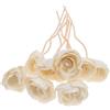 NULYLU Bastoncini Diffusori di Aromi in Rattan Fiori Decorativi, Set da 8 Pezzi per Profumazione Ambienti Casa, Fragranza Naturale per Soggiorno, Bagno e Ufficio