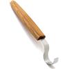 BeaverCraft Coltello a uncino SK2 Quercia Coltello per intaglio del legno per ciotole, tazze, cucchiai Coltello per intaglio del legno per mancini Strumenti curvi per principianti