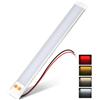 Obeaming Camper 12V LED Luce Barra Alluminio, 3 Temperature di Colore (3000K/4000K/6000K) e Luce Notturna Rossa, Striscia LED Rigida Lineare per Interni per Roulotte, Barca, Camion (1 pezzo)