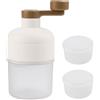 Auratrove Macchina per il ghiaccio rasata manuale, tritaghiaccio portatile in plastica con 2 vassoi per ghiaccio per coni di neve, granite, cocktail, feste, 22 x 12,5 cm