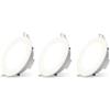 Aigostar Faretti LED da Incasso per Cartongesso, 4.8W 560LM IP65 Impermeabile, Faretto LED Incasso, Luce Naturale 4000K, Diametro Foro Ø68mm, AC 220-240V, Set di 3