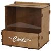 PETSOLA Porta Buste di Matrimonio in Legno, Stile Rustico Box Regalo Matrimonio Legno Riutilizzabile, Scatola Nuziale per Ricevimento