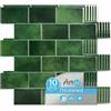 Art3d Piastrelle Extra Spesse Effetto Pietra Verde