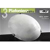 Giardicasa PLAFONIERA APPLIQUE TONDA IN VETRO DA SOFFITTO DECORATA 3 LUCI 40 CM