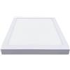 ONSSI Plafoniera LED 24 W 2400 lm, quadrata 300 x 300 mm, bianco freddo (CCT dimmerabile in bianco neutro-caldo), superficie del pannello LED, cornice bianca
