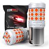 Cenmoll 382 P21W BA15S Lampadina a Led Rossa, 40W 2000LM Canbus Senza Errori 1156 BA15S 382 P21W Lampadine per Auto per Luce di Posizione Retromarcia di Sostegno Luci Posteriori dei Freni, 2PCS