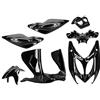 TNT Kit carenatura TNT 7 pezzi nero metallizzato compatibile Yamaha Aerox 50 | Montaggio su carenaggio originale compatibile con MBK Nitro 50 dal 1999, Yamaha Aerox 100 2T