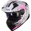 LS2, Casco Moto Integrale VECTOR II DARFLO Gloss White Pink, M
