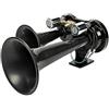 Unknown Flexzon TGV trombe ad aria per camion diesel treno airhorn twin black trombe 24 Volt per camion, barca, furgone, trattore auto