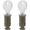 VGOL 2 Pezzi Di Barre Portatutto Per Tetto Serrature Di Sicurezza Per Tetto Lucchetto Per Carico Con Chiave Compatibile Con Thule Compatibile Con Mont Blanc Compatibile Con Paddy Hopkirk