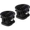Auratrove 2 pezzi nero interno bocchetta di ventilazione griglia ABS durevole parti di ricambio per Opel Adam 2013 su Corsa D 2007 a 2015 modelli