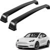 PYwuetuu Barre portatutto trasversali Premium compatibili per Tesla Model Y 2017-2024, Barre da tetto ad alto carico per box auto e portabiciclette