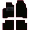 QUEMAR Tappetini Auto per Panda Pandina III, Bordo Fucsia, 0 Ricami | dal 2012 / anche Hybrid / Kit Tappeti Moquette e Gomma su Misura / Set 2 Anteriori + 2 Post. / Ricami e Colori Personalizzati