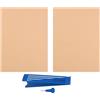 VILLCASE Kit di Scrittura Braille 3 Fogli di Esercizi e 27 Righe e 30 Celle Lavagnetta Braille in Plastica Resistente Penna per Non Vedenti