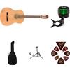 Fender FA-25N Kit di Chitarra Acustica con Corde in Nylon per Principianti, include Accordatore, Plettri, Supporto per Chitarra e Borsa Imbottita
