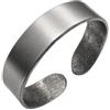 Antica Fucina Rho® Anello Regolabile in Titanio Puro | Fine ed Essenziale - Spessore del metallo 0,8 mm | Lavorazione Artigianale - Creato a Mano in Italia | per Uomo e Donna | Unisex | ROMA CLASS