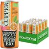 CUPPER Bibita Camomilla Pesca e Arancia Biologica Non Gassata 12x250ml | Senza zuccheri aggiunti, infuso freddo con succo di frutta, bio, tisana in lattina, drink ready to go, pronto da bere
