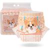 CutiePlusU Pannolini monouso per adulti, 10 pezzi, slip per incontinenza con linguette per uomo e donna, alta capacità di assorbimento, ideali per la notte - Simpatico motivo Corgi (Taglia L 37-47)