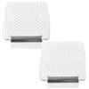 Luxshiny Lega Pedana in Pezzi Rotelle Alluminio di 2 Sedia