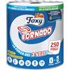Foxy Tornado| Asciugatutto universale 8 pz, 250 strappi per rotolo a 3 veli | Carta 100% certificata FSC® | Confezione 100% riciclabile