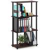Furinno Turn-N-Tube, Scaffali senza Attrezzi, Ciliegia Scura (Dark Cherry/Black)